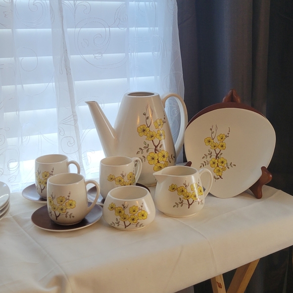 ❤😍CARELON WARE RETRO MIMOSA 1950 MADE IN ENGLAND 17 PIECES - Picture 7 of 16